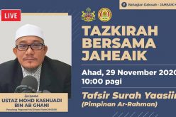 Tajuk : Tafsir Surah Yaasin (Pimpinan Ar-Rahman)