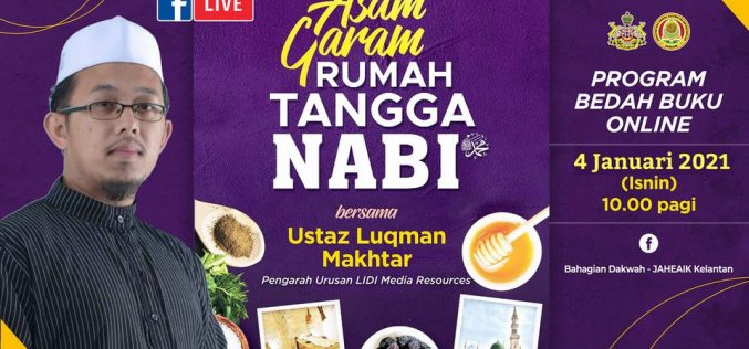 Program Bedah Buku Online “ASAM GARAM RUMAHTANGGA NABI SAW”