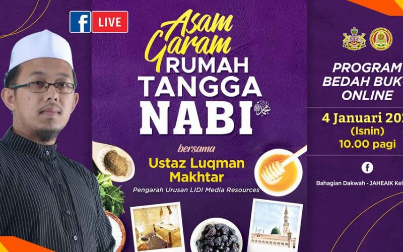 Program Bedah Buku Online “ASAM GARAM RUMAHTANGGA NABI SAW”