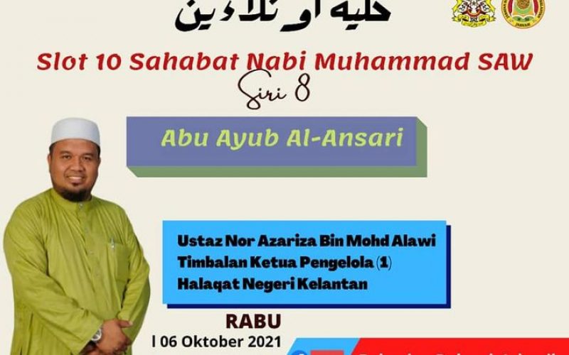 SLOT SAHABAT NABI MUHAMMAD SAW SIRI 8 – Saidina Abu Ayub Al-Ansari