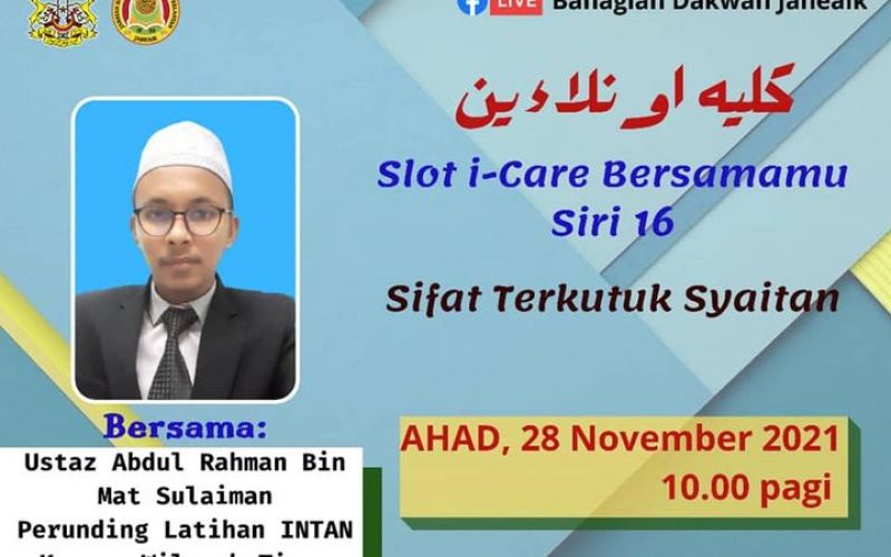 SLOT i-CARE BERSAMAMU SIRI 16(SIFAT TERKUTUK SYAITAN)